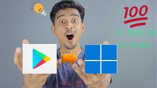 Install Google play store on windows 11  Android subsystem step by step [upl. by Fiertz]