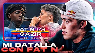 GAZIR REACCIONA A SU BATALLA CONTRA FAT N EN LA FINAL INTERNACIONAL DE RED BULL [upl. by Hayse]