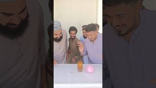 put pebbles in a glass and drop water challenge PART 02funny challenge comedy fun short shorts [upl. by Naivat]