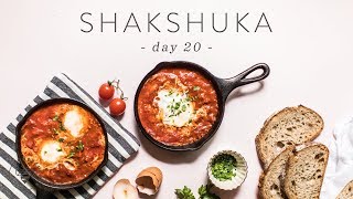 Quick amp Healthy SHAKSHUKA  Eggs in Tomato Sauce Recipe 🐝 DAY 20  HONEYSUCKLE [upl. by Esyla78]