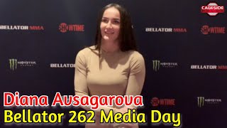 Bellator 262 Media Day Diana Avsaragova responds to Valerie Loureda [upl. by Nappy774]