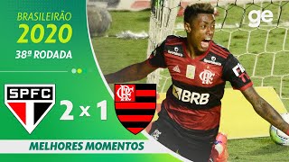 SÃO PAULO 2 X 1 FLAMENGO  MELHORES MOMENTOS  38ª RODADA BRASILEIRÃO 2020  geglobo [upl. by Astiram]