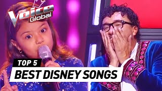 The Voice Kids  BEST DISNEY SONGS in The Blind Auditions PART 2 [upl. by Okuy]