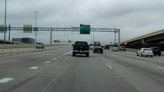 Katy Freeway Interstate 10 Exits 756 to 763 eastbound Local Lanes [upl. by Wentworth]