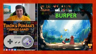 MODO BURPER Arroto  Timon amp Pumbaas Jungle Games SNES Timão e Pumba [upl. by Ottie]