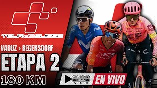 🔴EN VIVO 🚵‍♂️TOUR DE SUIZA🔺ETAPA 2  180 KM 🚵‍♂️ [upl. by Lardner]