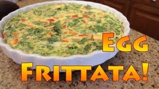 Simple Healthy Egg Frittata Recipe [upl. by Adyht]