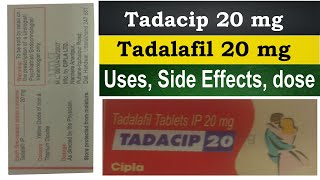 Tadalafil 20 mg tadacip 20 mg tablet uses in hindi Medicine of love  uses side effects dosage [upl. by Onileva]