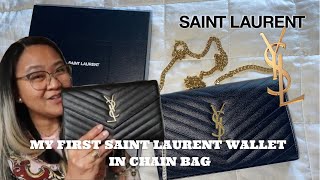 CASSANDRE SAINT LAURENT MATELASSÉ CHAIN WALLET UNBOXING  Team Hakansson Official [upl. by Ecinuahs]