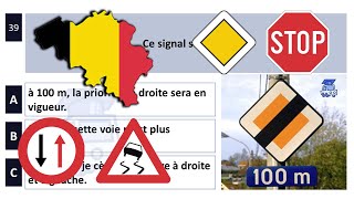 2024 permis de conduire théorique belgique ✅ 50 Questions  code de la route 2023 belgique test 7 [upl. by Nabroc]