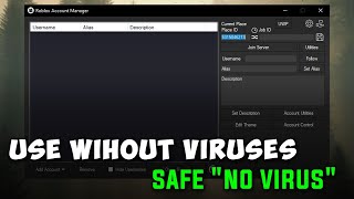 How To Use Roblox Account Manager Without Viruses quotSafequot [upl. by Creighton]