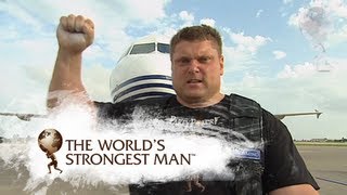 2009 Plane Pull Žydrūnas Savickas  Worlds Strongest Man [upl. by Idoc]