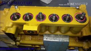 Dismantled and installation and tset of injection pump diesel CATERPILLAR [upl. by Aicek573]