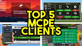 Top 5 Clients For Minecraft Bedrock 120 FPS BOOST [upl. by Loralee]