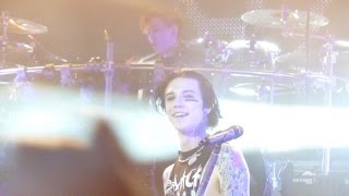 Black Veil Brides lets fanme play the drums  Knives and pensKazan city Russia [upl. by Suoirrad]