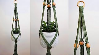 🌻DIY PORTAMACETAS de MACRAME paso a paso PRINCIPIANTESDIY Macrame Plant Hanger for Beginners [upl. by Lasala]