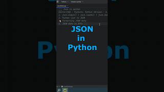 JSON in Python python shorts [upl. by Anilatsyrc]