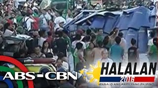 Cops douse UNA bets supporters in Muntinlupa [upl. by Eckel690]