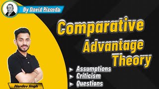 Comparative Cost Advantage Theory by David Ricardo  Explained by Hardev Thakur [upl. by Alanna]