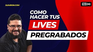 🔴 Como poner un VIDEO PREGRABADO EN VIVO por Facebook YouTube Instagram o TikTok [upl. by Ybrad]