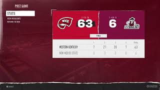 WKU DynastyYear 8 Week 6 WKU Hilltoppers Vs New Mexico State Aggies [upl. by Eldridge171]