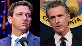 Newsom slams DeSantis over migrant dropoff You small pathetic man [upl. by Rausch]