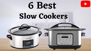 6 Best Slow Cookers to Buy Best Kitchenware [upl. by Ahsenet783]