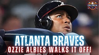 LIVE Ozzie Albies Walks it off versus Los Angeles Dodgers [upl. by Cadmann]