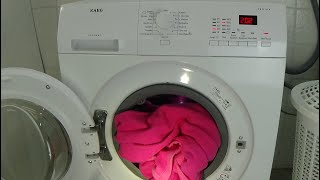 AEG Lavamat Protex L72475FL Synthetics 30 degrees program washing machine test example lavadora 230 [upl. by Anatsirhc356]