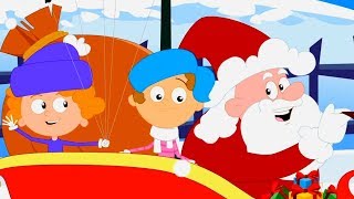 cascabeles  Canciones Infantiles  niños rima  Jingle Bells  Cartoon Town Español [upl. by Novrej]