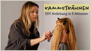 DIY Strähnen mit KAMM 💛 Schöne dezente Aufhellung der Haare  Technik amp Anleitung Kammsträhnen [upl. by Gagliano]