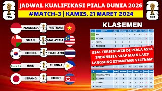 SIAP MAIN LAGI Jadwal Kualifikasi Piala Dunia 2026  Timnas Indonesia vs Vietnam  Live RCTI [upl. by Llenrub556]