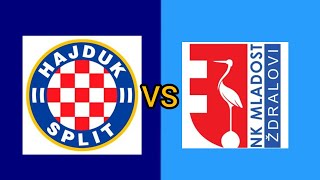 Mladost Ždralovi U19 VS Hajduk Split U19 nogometna utakmica uživo Hrvatska U19 liga danas 2024 [upl. by Oeht]