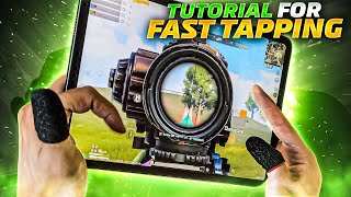 Handcam  Tutorial for fast tapping best tapping player in pubg mobile  😱 [upl. by Annuahs]