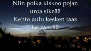 Yö  Ihmisen Poika  Lyrics [upl. by Laflam953]