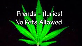 Prends Lyrics No Pets Allowed [upl. by Nacim586]