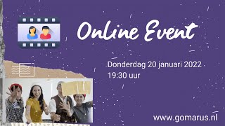 Online event Gomarus Scholengemeenschap 19 jan 2022  1930 uur [upl. by Cullen158]