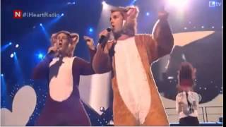 Ylvis  The Fox Live At iHeartRadio in Las Vegas Without Playback [upl. by Ayahs]