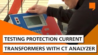 Testing protection current transformers with CT Analyzer [upl. by Akeihsal]