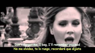 Adele  Someone Like You Lyrics amp Sub Español Official Video [upl. by Burwell911]