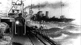 French ships join British Squadron for the Dardanelles Campaign during World War HD Stock Footage [upl. by Handbook75]