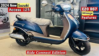 🔥2024 Suzuki Access 125 Ride Connect Edition Details Review  Price  Mileage Features  Access 125 [upl. by Roseann]