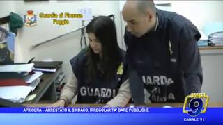 APRICENA  ARRESTATO IL SINDACO IRREGOLARITA GARE PUBBLICHE [upl. by Avevoneg788]