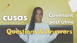 EP3 5 Ultimate tips to ACE the covenant post utme IN 2024 CUSAS 🚀 [upl. by Yvette508]