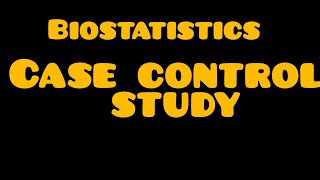 Biostatistics lecture 1 Case control study For Fcps part 1 [upl. by Melentha]