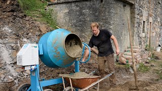 Pouring the Foundation To Our Stone Cabin [upl. by Nairolf]