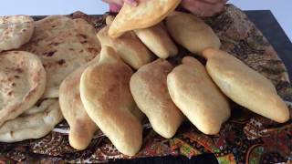 Easy Homemade bread Kurdish Samoon [upl. by Wolpert]