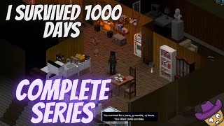 I SURVIVED 1000 DAYS IN PROJECT ZOMBOID  Complete Edition Full Series [upl. by Boyden]