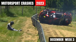 Motorsport Crashes 2023 December Week 3 [upl. by Meenen]