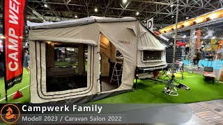 Campwerk Family Faltcaravan  2023 🦊 Caravan Salon 2022 [upl. by Notsehc]